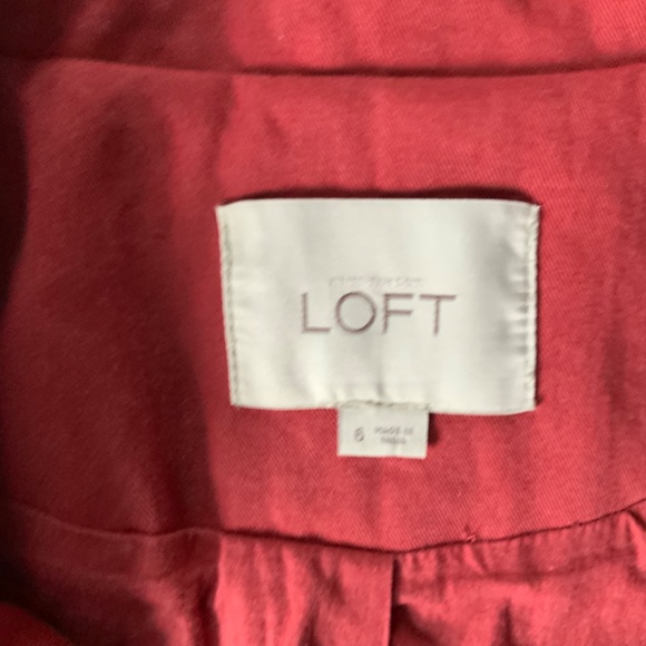 Trench Style Coat in Brick size 6 by Ann Taylor Loft - Picture 8 of 9